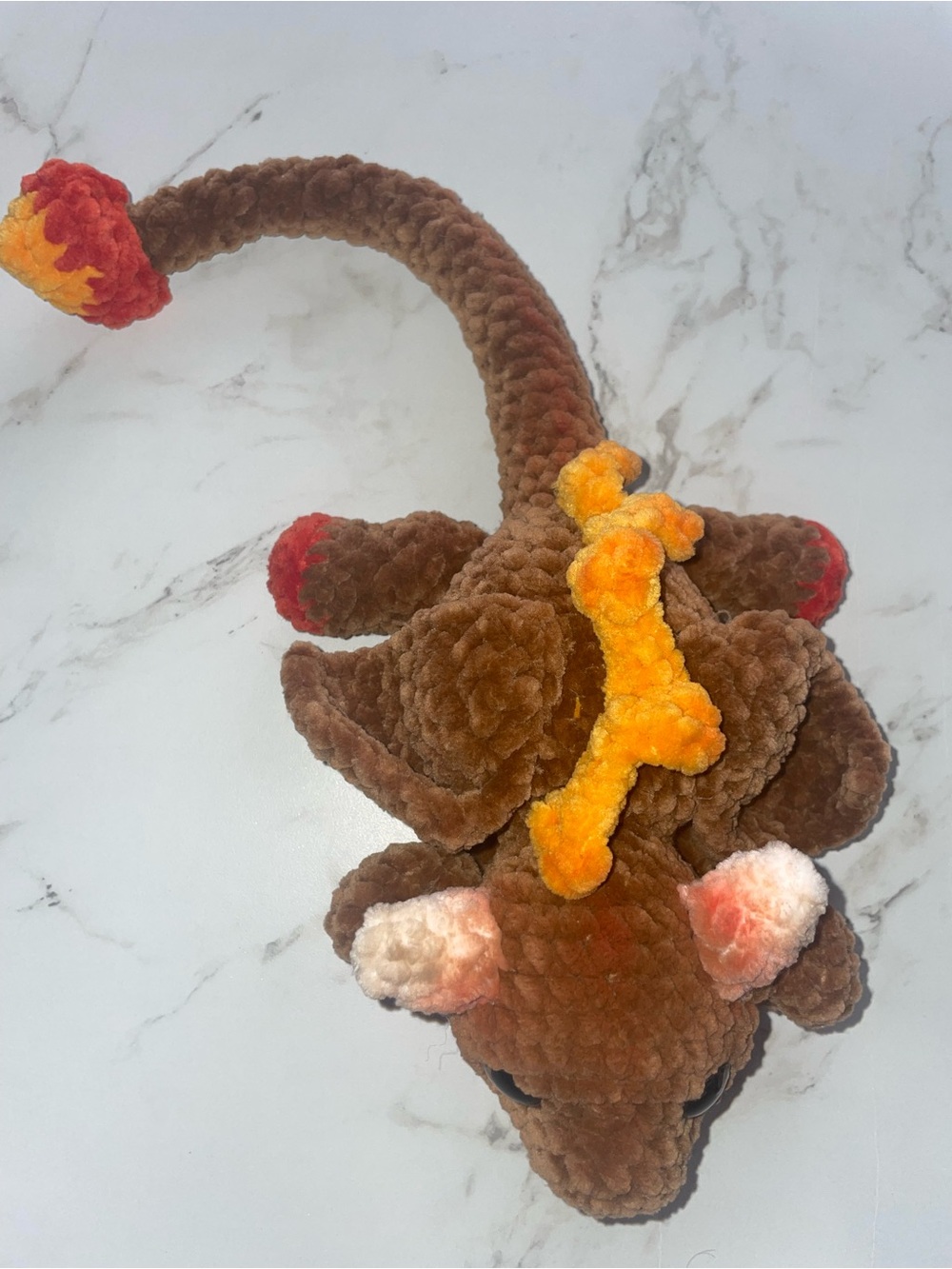 Handmade crocheted baby dragon - Picture 3 of 8